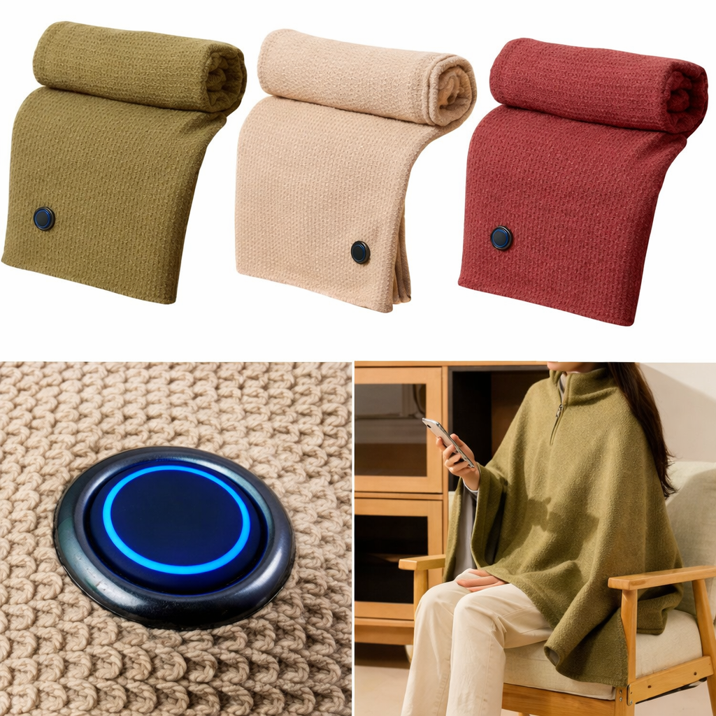 Cozy Heated Blanket Poncho