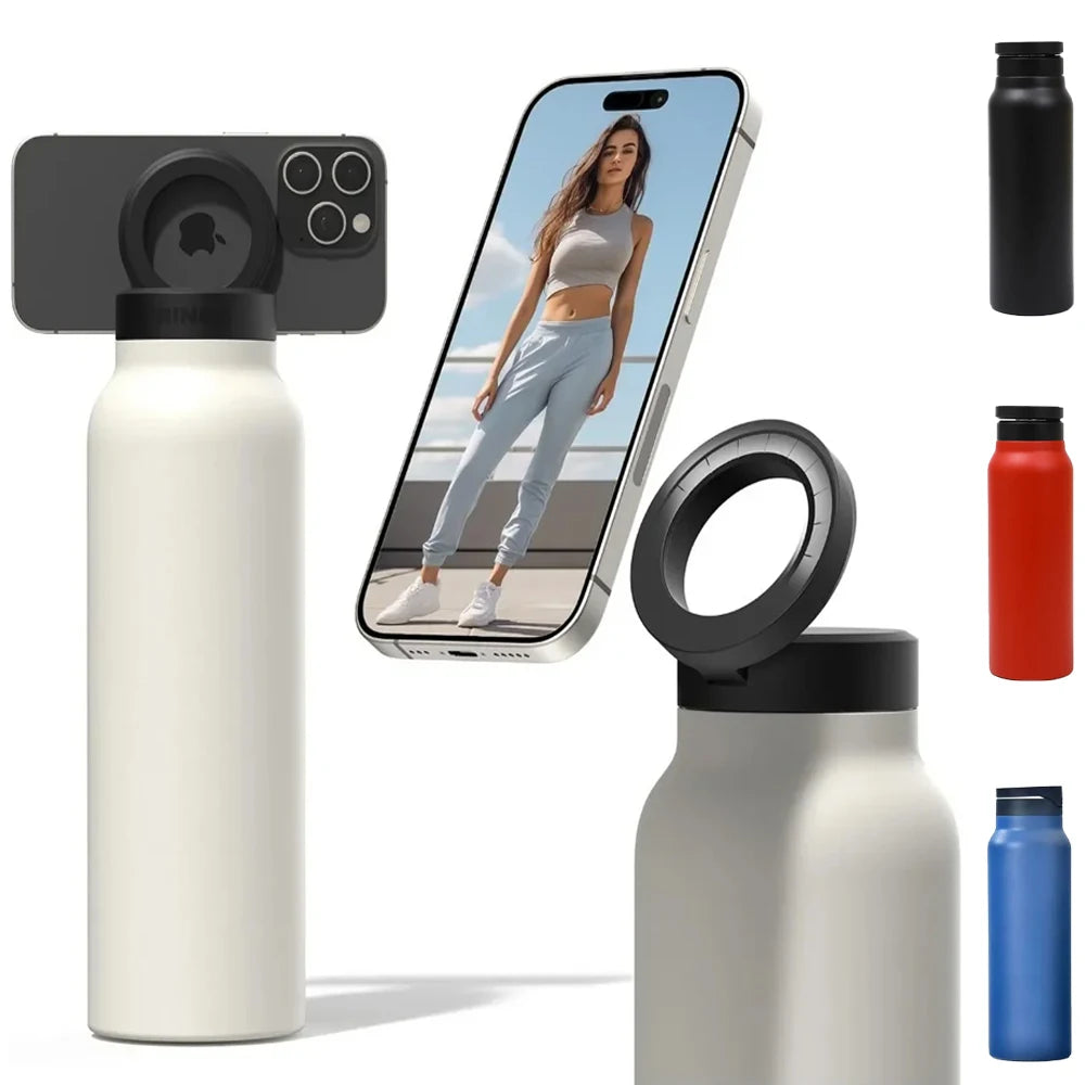 MagSnap™ Smart Bottle with Phone Holder