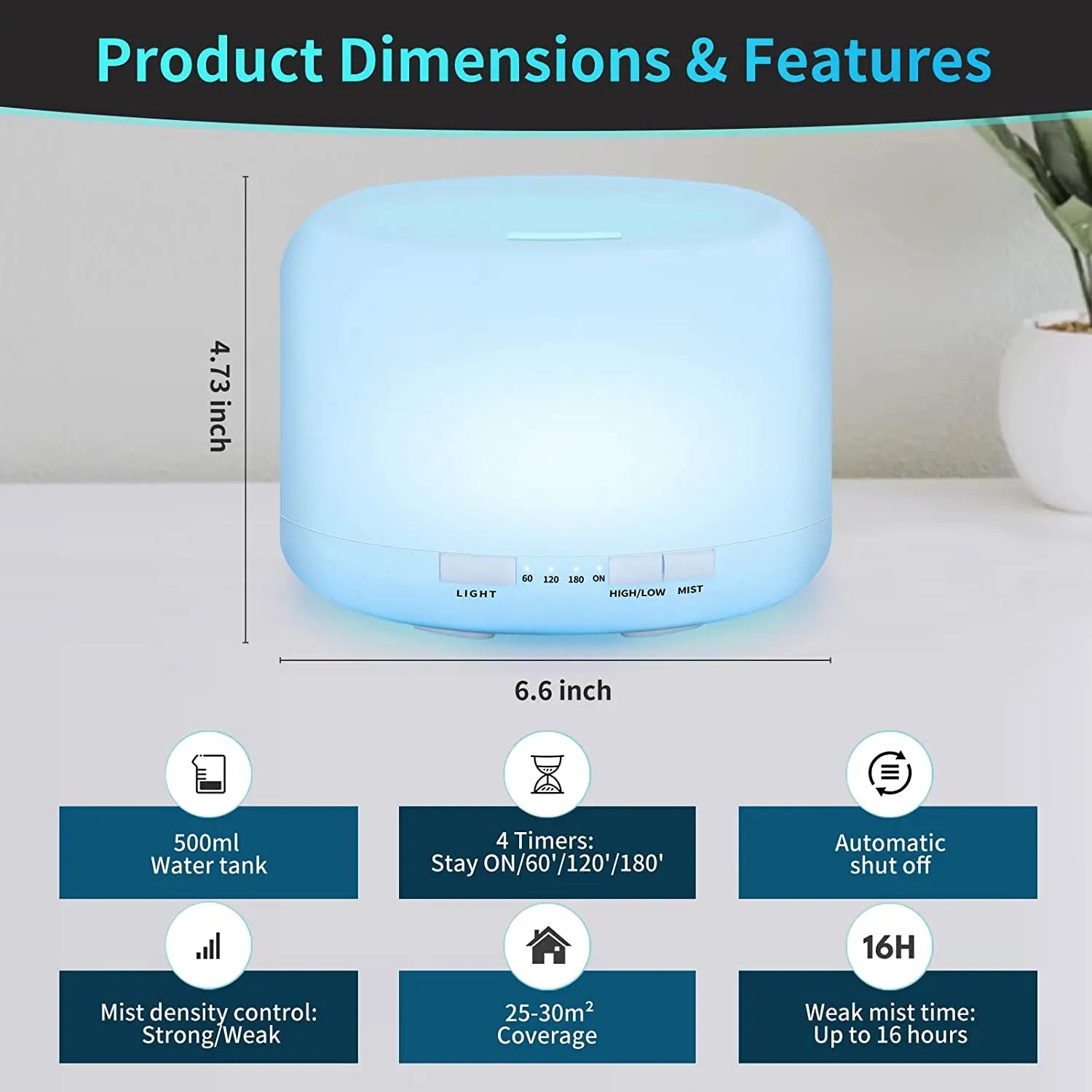 SoundMist™ 4-in-1 Bluetooth Aroma Humidifier