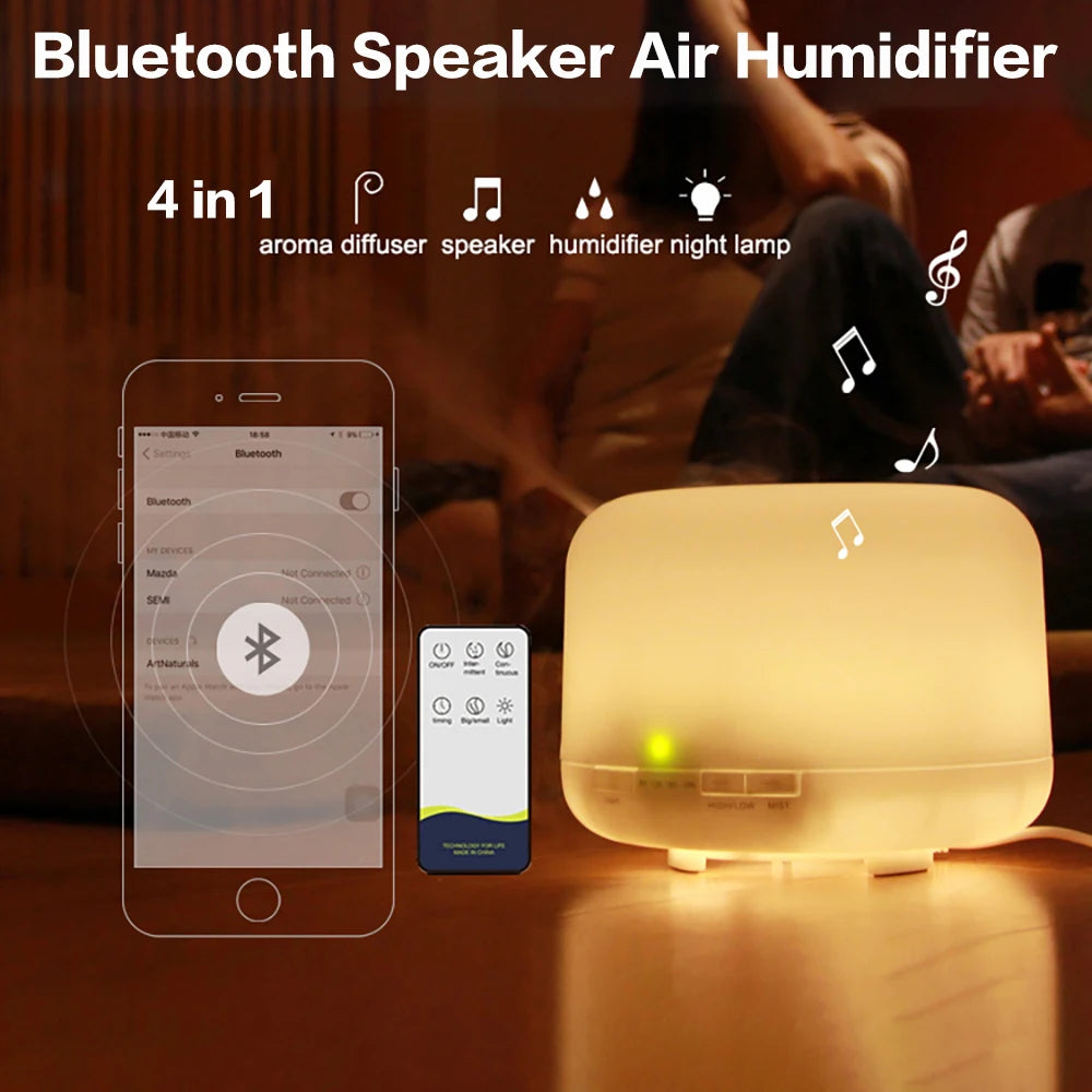 SoundMist™ 4-in-1 Bluetooth Aroma Humidifier