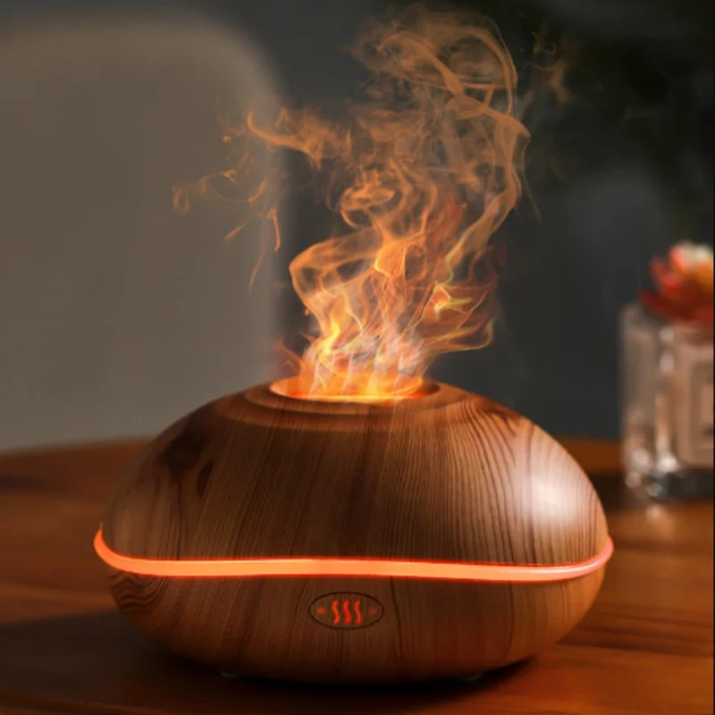 FlameWood™ Aroma Diffuser Night Lamp