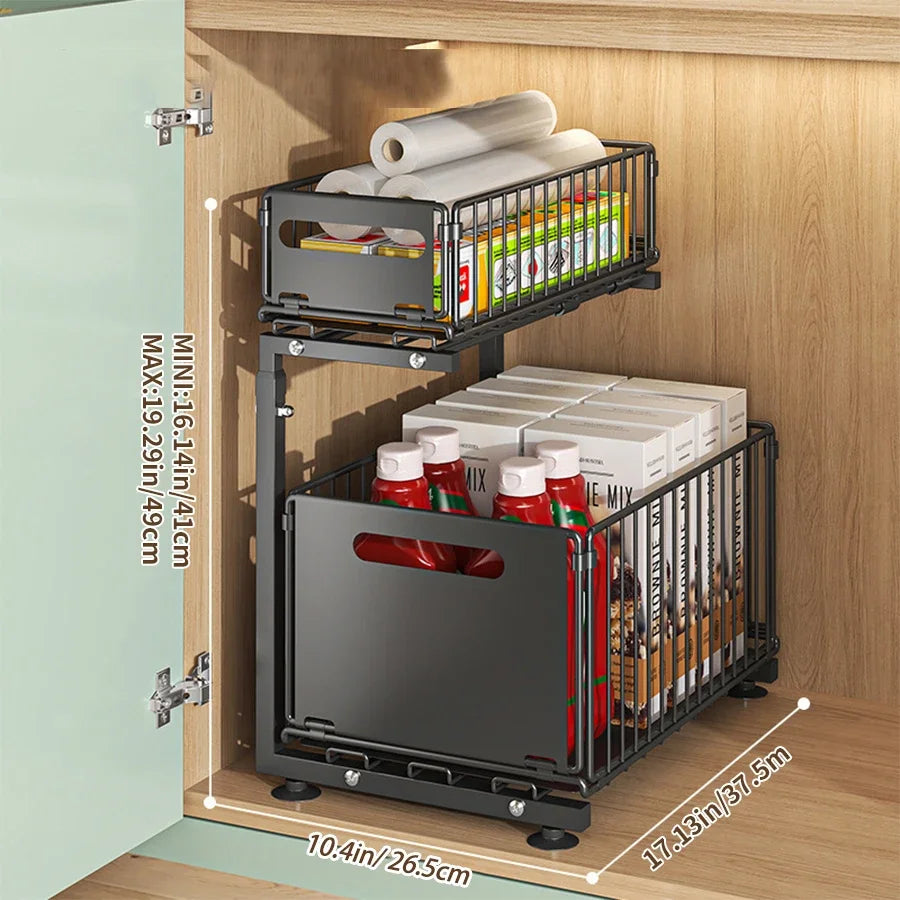 FlexiShelf™ Expandable Cabinet Organiser