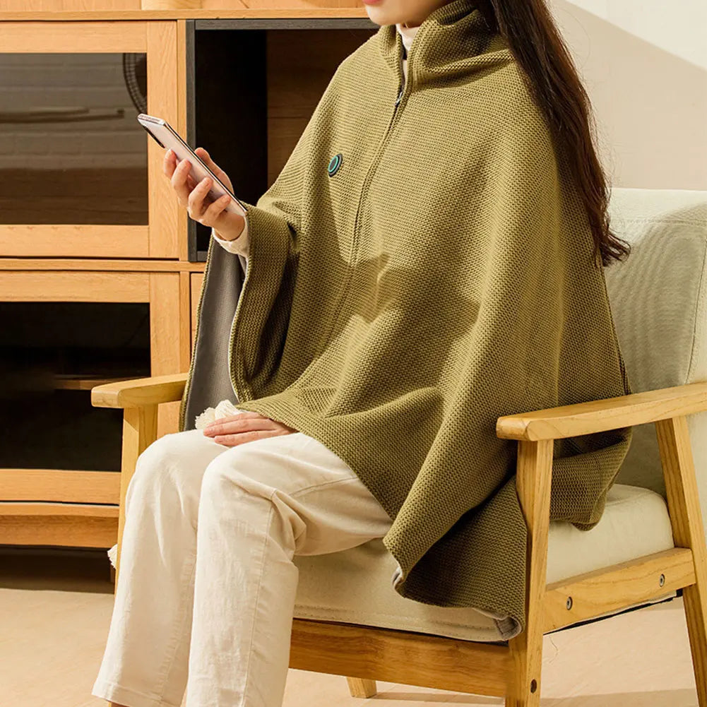 Cozy Heated Blanket Poncho