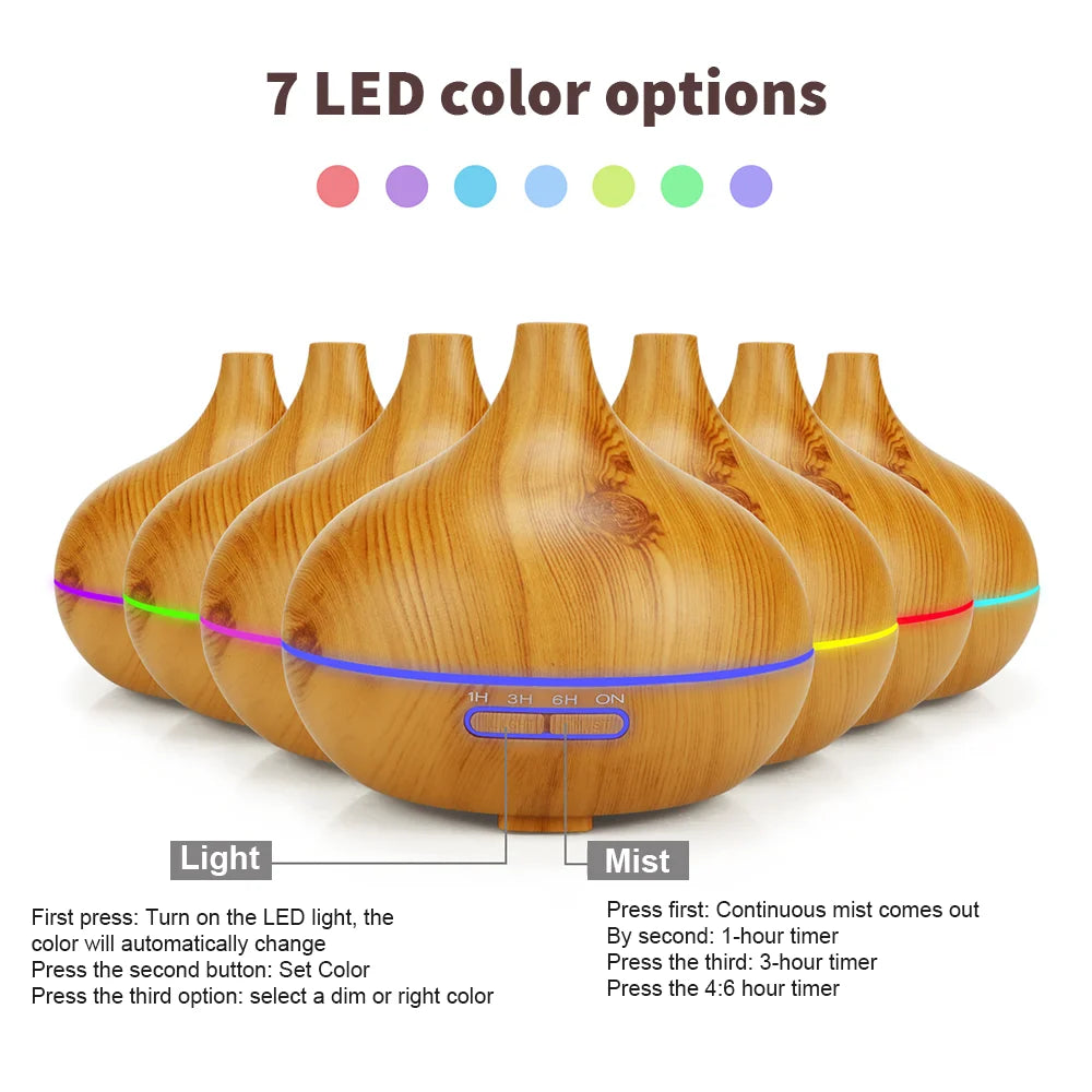 AromaWave™ Wood Effect Essential Oil Diffuser