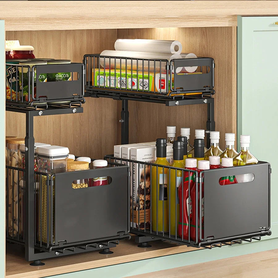 FlexiShelf™ Expandable Cabinet Organiser