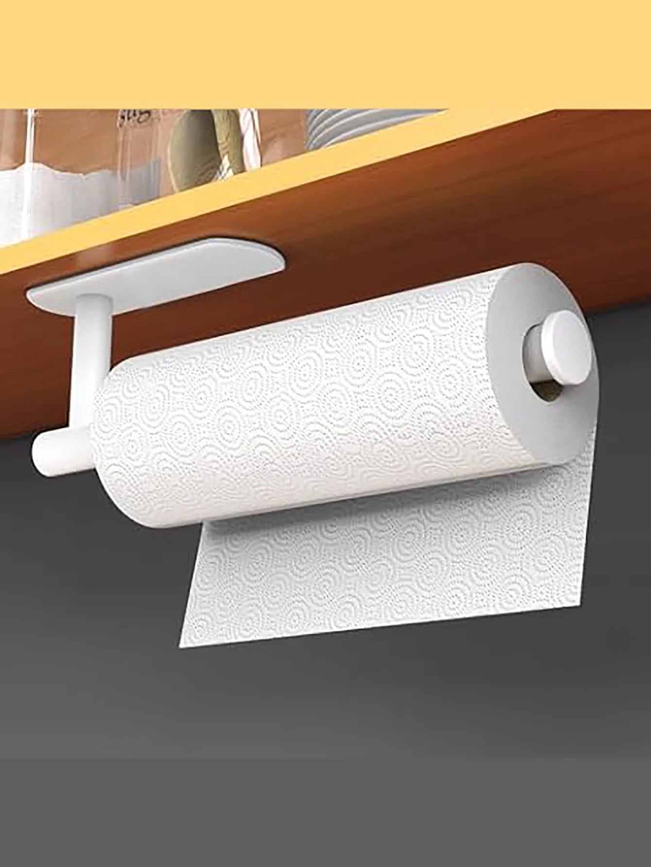 UnderRoll™ No-Drill Kitchen Paper Holder